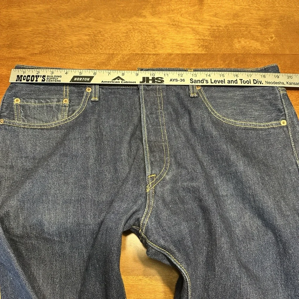 Vtg 2003 Y2K Levi's 501 Button-fly Jeans Dark Barely Worn Unbroken In 38x32